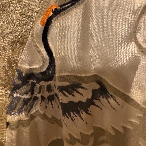 Violet Kay Silk-Blend Crane & Lace Kimono Jacket πποΈ - Picture 7 of 11